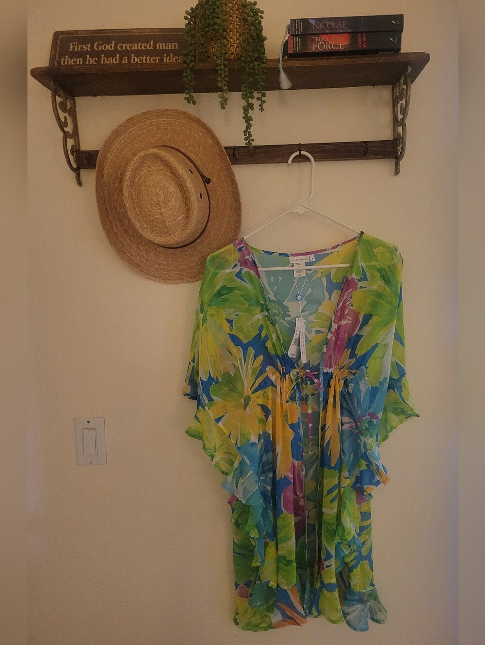 Bleu Rod Beattie Womens Caftan Swim Cover Up NWT size Small